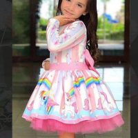Рокля Еднорог, снимка 3 - Детски рокли и поли - 37751728