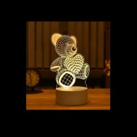 Романтична 3D акрилна настолна нощна лампа-сувенир/подарък за различни поводи, снимка 3 - Настолни лампи - 43715865