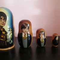 HARRY POTTER дървена матрьошка ,ръчно рисувана,18см., снимка 5 - Колекции - 27633885