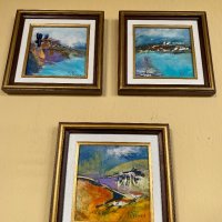 Три картини на худ. Кънчо Пенев/маслени бои, снимка 8 - Картини - 44128337