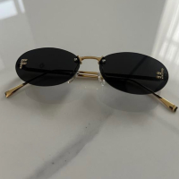 Ултра модерните слънчеви очила Fendi Фенди елипсовидна форма метални рамки, снимка 1 - Слънчеви и диоптрични очила - 44930861