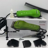 Машинка за подстригване на домашни любимци Zoofari Pet Clipper, 4 приставки, Зелен, снимка 2 - За кучета - 34685326
