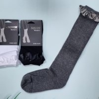Модерни чорапи до коляното с декоративни камъчета , снимка 6 - Дамски чорапи - 42993245
