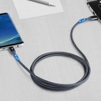 Syncwire USB 3.0 към Type-C кабел, бързо зареждане и синхронизиране, найлонова оплетка - 180 см, снимка 6 - USB кабели - 40198882