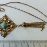 Масивно позлатен накит колие , снимка 10 - Антикварни и старинни предмети - 40512758