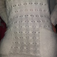 Бял дълъг пуловер поло, снимка 2 - Блузи с дълъг ръкав и пуловери - 40026905