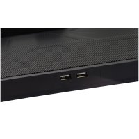 Охладител за лаптоп Gaming Spacer 17", Метално сито, 2 x вентилатора 12.5 см, 2 x вентилатора 7 см с, снимка 3 - Лаптоп аксесоари - 44053870