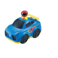 Състезателна детска кола, Driver & Press & Go Motion, синя, снимка 1 - Коли, камиони, мотори, писти - 44043541