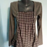Еластична блузка с къдри / унисайз , снимка 5 - Блузи с дълъг ръкав и пуловери - 14136963