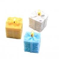 Силиконова форма за свещи - " подарък " Молд Подаръчна кутия, снимка 2 - Други стоки за дома - 28673138