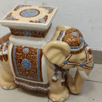 Голям керамичен слон, снимка 4 - Антикварни и старинни предмети - 32718501