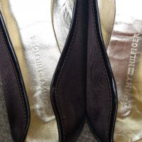 Луксозни пантофки Tommy Hilfiger - сатенени и лачени обувки!, снимка 8 - Дамски елегантни обувки - 27970580