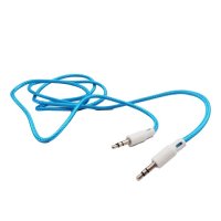 AUX кабел за музика - Син, снимка 2 - Кабели и адаптери - 43072663