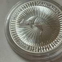 Сребро 1 oz Австралийско КЕНГУРУ 2023, снимка 2 - Нумизматика и бонистика - 40080923