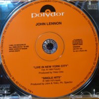 Компакт дискове CD John Lennon – Live In New York City / Single Hits, снимка 3 - CD дискове - 35250542