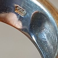 Масивен сребърен пръстен със сапфир , снимка 11 - Пръстени - 39451994