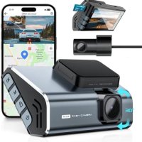 Нова 4K Dash Cam за кола Предна Задна камера WiFi външен GPS, снимка 1 - Аксесоари и консумативи - 43015879