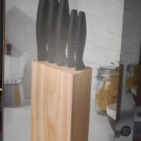 Комплект ножове 5 бр. на дървена стойка Urban - Richarson Sheffield, снимка 2 - Други - 43953822