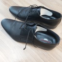 Италиански официални мъжки обувки от естествена кожа, снимка 1 - Официални обувки - 43636011