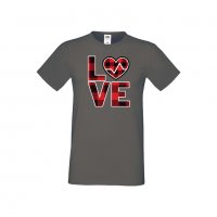 Мъжка тениска Свети Валентин Love 3, снимка 4 - Тениски - 35649916