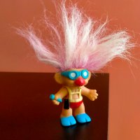 Играчка Кукла Трол Troll 7 см + коса, снимка 10 - Колекции - 40691107