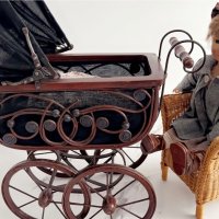 Ретро количка за кукли детска количка за кукли Антична количка за кукли Антична количка за кукли , снимка 15 - Антикварни и старинни предмети - 43069762