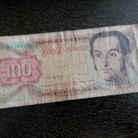 Банкнота - Венецуела - 100 боливара | 1998г., снимка 1 - Нумизматика и бонистика - 29029795