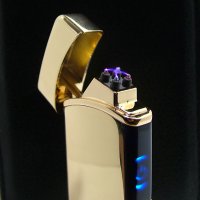 Луксозна електронна запалка на ток за подарък пури зареждаща се с USB, снимка 2 - Запалки - 29054642