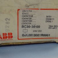 контактор ABB BC30-30-00 24VDC 15kW, снимка 15 - Резервни части за машини - 37461316