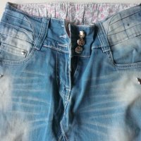 светли летни дънки, снимка 3 - Детски панталони и дънки - 37432163