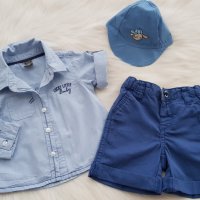 Риза панталон и шапка за момче 3-6 месеца, снимка 11 - Комплекти за бебе - 33489406