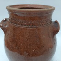 Стара керамична саксия, кашпа, гърне(7.1), снимка 6 - Антикварни и старинни предмети - 43558023
