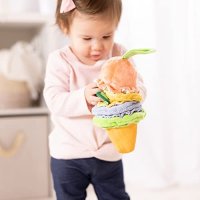 Нова Melissa & Doug Ice Cream Take бебешка играчка със звук за бебе дете, снимка 3 - Плюшени играчки - 40262044