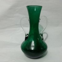 Стъклена кана ваза гарафа, снимка 1 - Антикварни и старинни предмети - 35590030