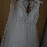 Булчинска/Сватбена рокля -  Официална/Елегантна бяла рокля, снимка 12 - Рокли - 33677693