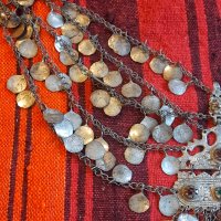Стар възрожденски сребърен накит,нагръдник, снимка 5 - Антикварни и старинни предмети - 33472155