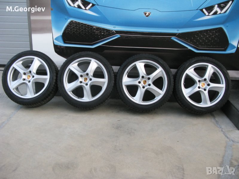 4бр.ЛЕТИ ДЖАНТИ 20" за PORSCHE CAYENNE 9JX20 +4 бр.ЗИМНИ ГУМИ PIRELLI ICE& SNOW 275/40/20-8 mm., снимка 1