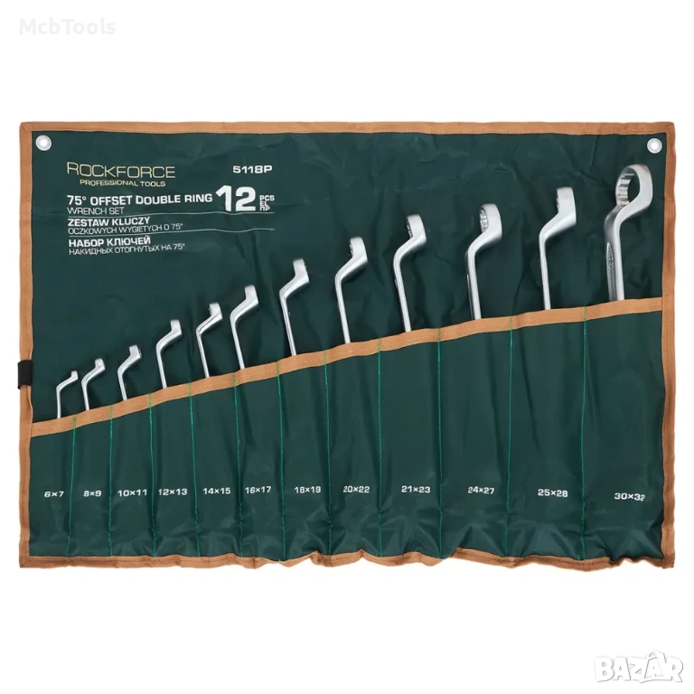 Ключове лули комплект 12 части 6–32 мм ROCKFORCE, снимка 1
