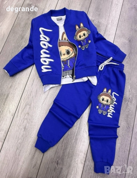 Детски памучен комплект Labubu 3 части, снимка 1