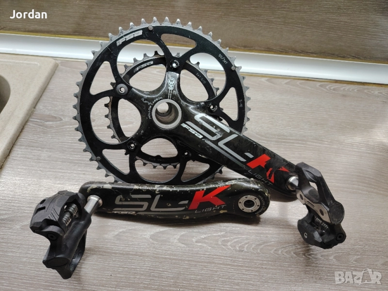 Карбонови курбели с педали, снимка 1