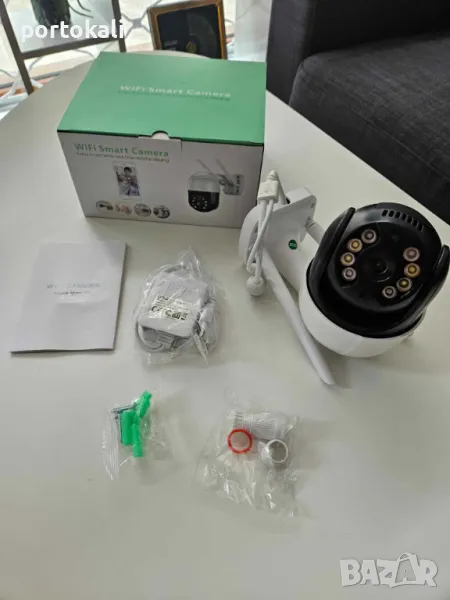 +Гаранция! Висококачествена водоустойчива безжична Wi-fi камера QF513 5MP, снимка 1