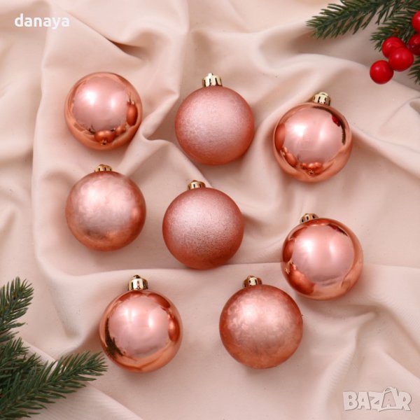 4285 Комплект коледни топки за елха Barberry Home, 8 броя, снимка 1