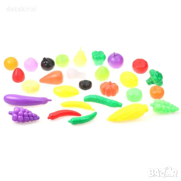 Комплект плодове и зеленчуци - 28бр, снимка 1