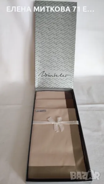 Нов луксозен комплект от 6 бр. мъжки носни кърпи 41 см 100%памук, снимка 1