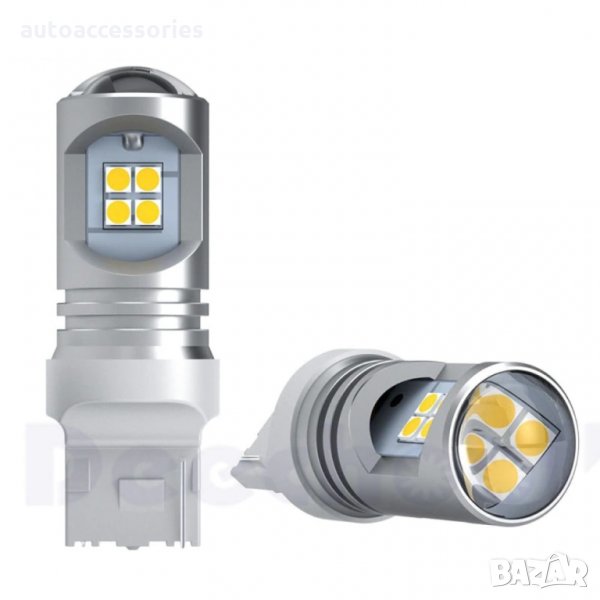 Крушки диодни T20 7443 W21W 3030 чип 12 Led, #1000051797, снимка 1