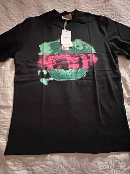 Мъжка памучна тениска GUCCI BLACK размер XL, снимка 1