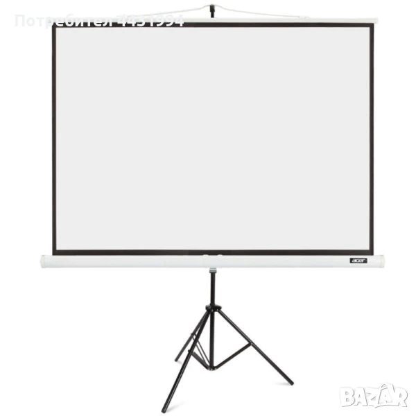 Екран, Acer T87-S01MW 87" (4:3) Tripod Screen White, снимка 1