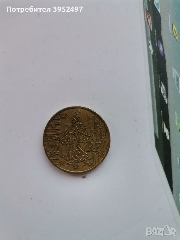 50 евро цента Франция 1999г, снимка 1