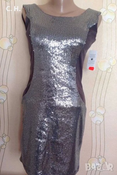 Уникална рокля с пайети, снимка 1