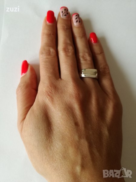 Сребърен  Изчистен Пръстен. Сребро проба 925 ., снимка 1